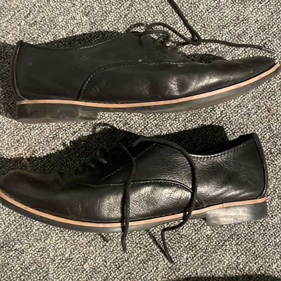 Aldo black leather Oxford flats - Picture 6 of 6